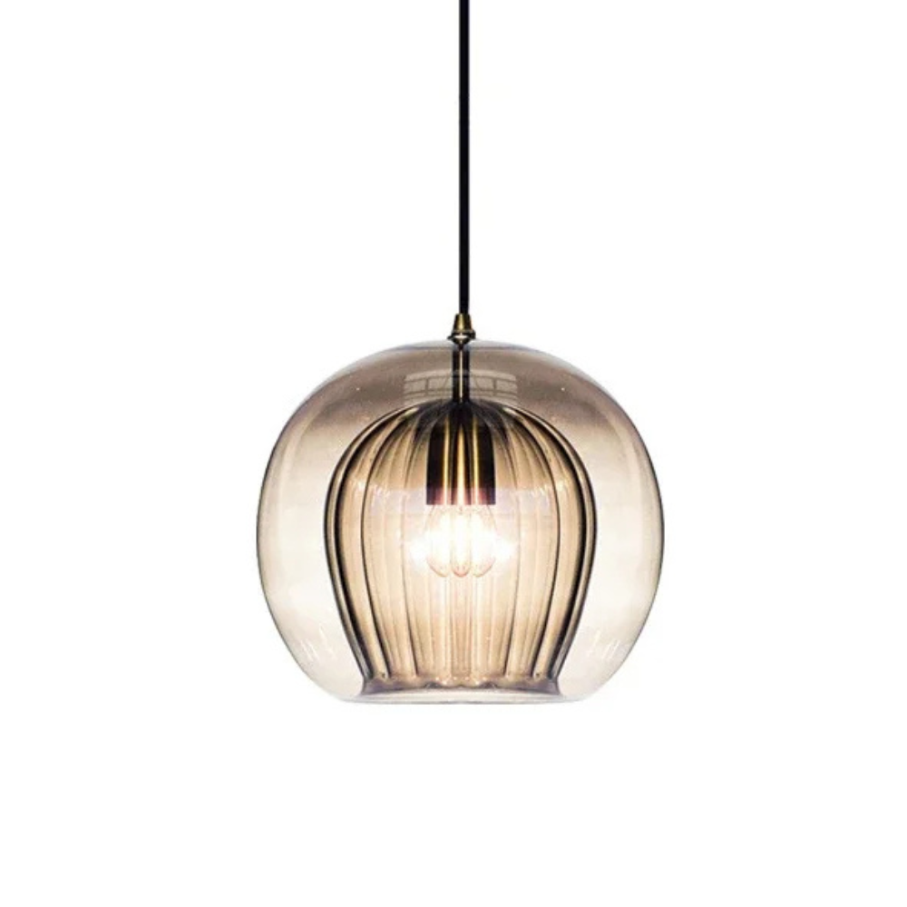 Modern Glass Pendant Light | Kitchen Island Lighting Fixture | Elegant Pendant Lighting for Kitchen Island | Minimalist Glass Pendant Lights | Hira Pendant Light for Dining Area 8