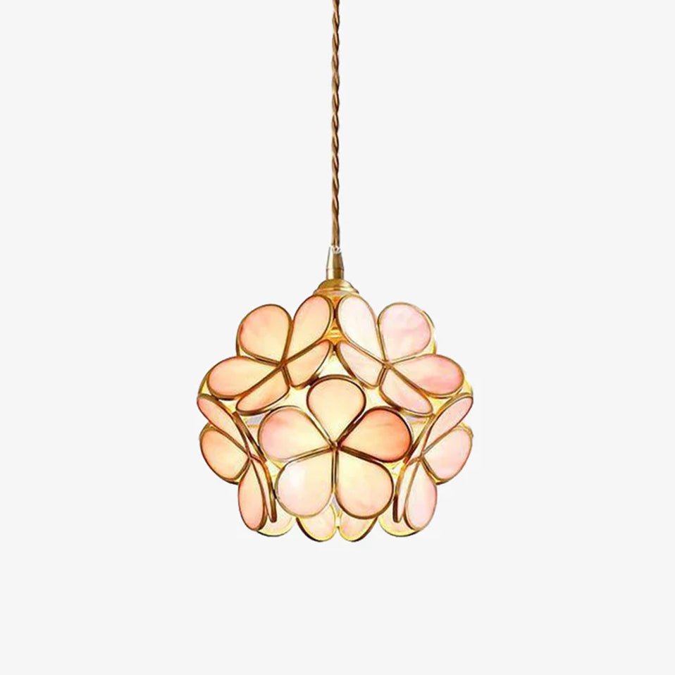 Modern Glass Pendant Light | Stylish Kitchen Pendant Lighting | Adjustable Hanging Lights | Vintage-Inspired Ceiling Fixture | Elegant Petal Chandelier 1