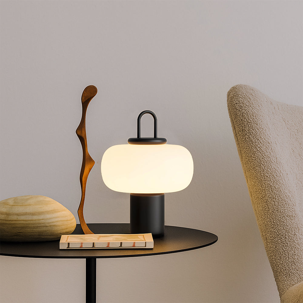 Modern Glass Table Lamp | Nordic Bedside Lamps | Minimalist Nightstand Light | Elegant Bedroom Fixture | Stylish LED Lighting for Home 3