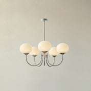 Modern Gold Chandelier | Elegant Ceiling Light Fixture | Stylish Hanging Light | Chic Indoor Lighting | Pink and Gold Chandelier for Home 19