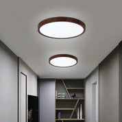 Modern LED Ceiling Light | Ultrathin Circular Fixture | Adjustable Ceiling Light | Walnut Wood Light Fixture | Minimalist Ceiling Lamp for Home 5