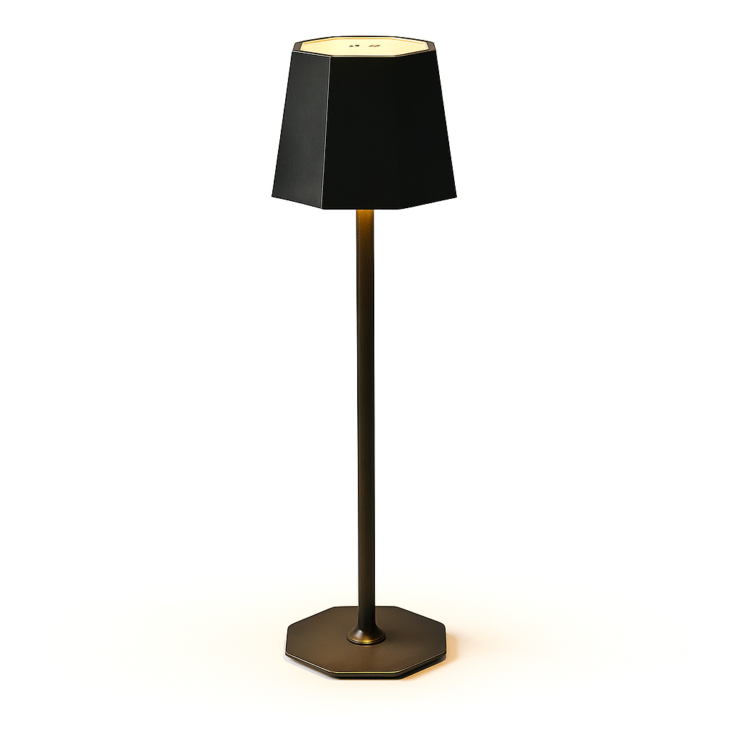 Modern LED Table Lamp | Cordless Touch Control Lamp | Dimmable Bedside Light | Rechargeable Nightstand Lamp | Aura LED Lamp for Home 0