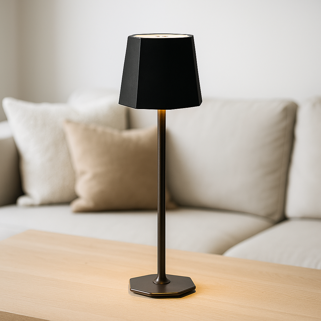 Modern LED Table Lamp | Cordless Touch Control Lamp | Dimmable Bedside Light | Rechargeable Nightstand Lamp | Aura LED Lamp for Home 1