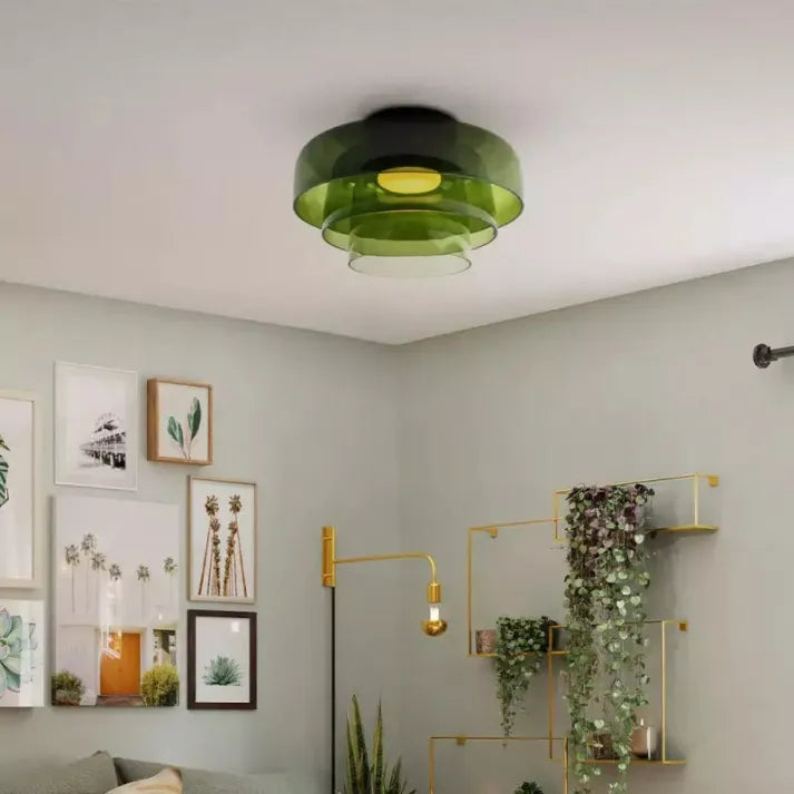 Modern Medieval Ceiling Lamp | Elegant Glass Ceiling Light | Stylish Dining Room Light Fixture | Glass Pendant Lights | Designer Nordic Ceiling Fixture 1