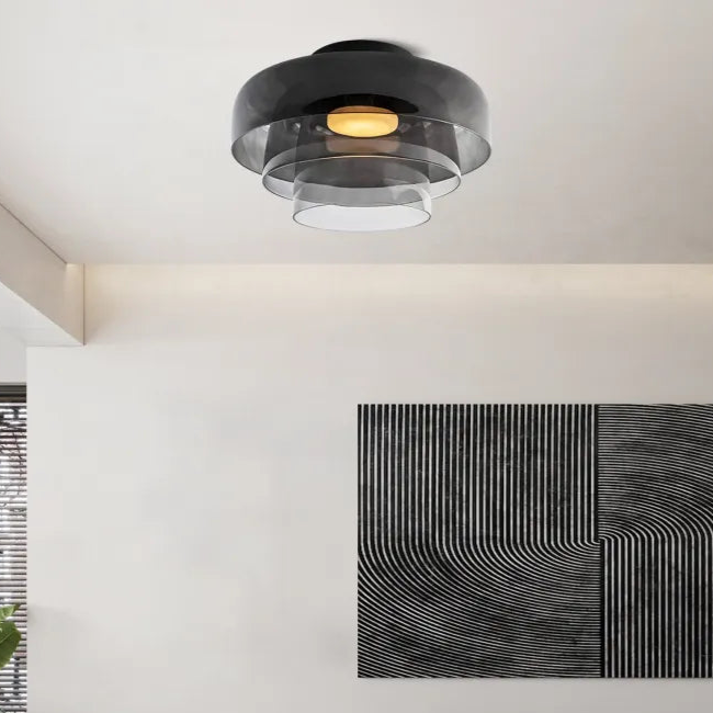 Modern Medieval Ceiling Lamp | Elegant Glass Ceiling Light | Stylish Dining Room Light Fixture | Glass Pendant Lights | Designer Nordic Ceiling Fixture 7