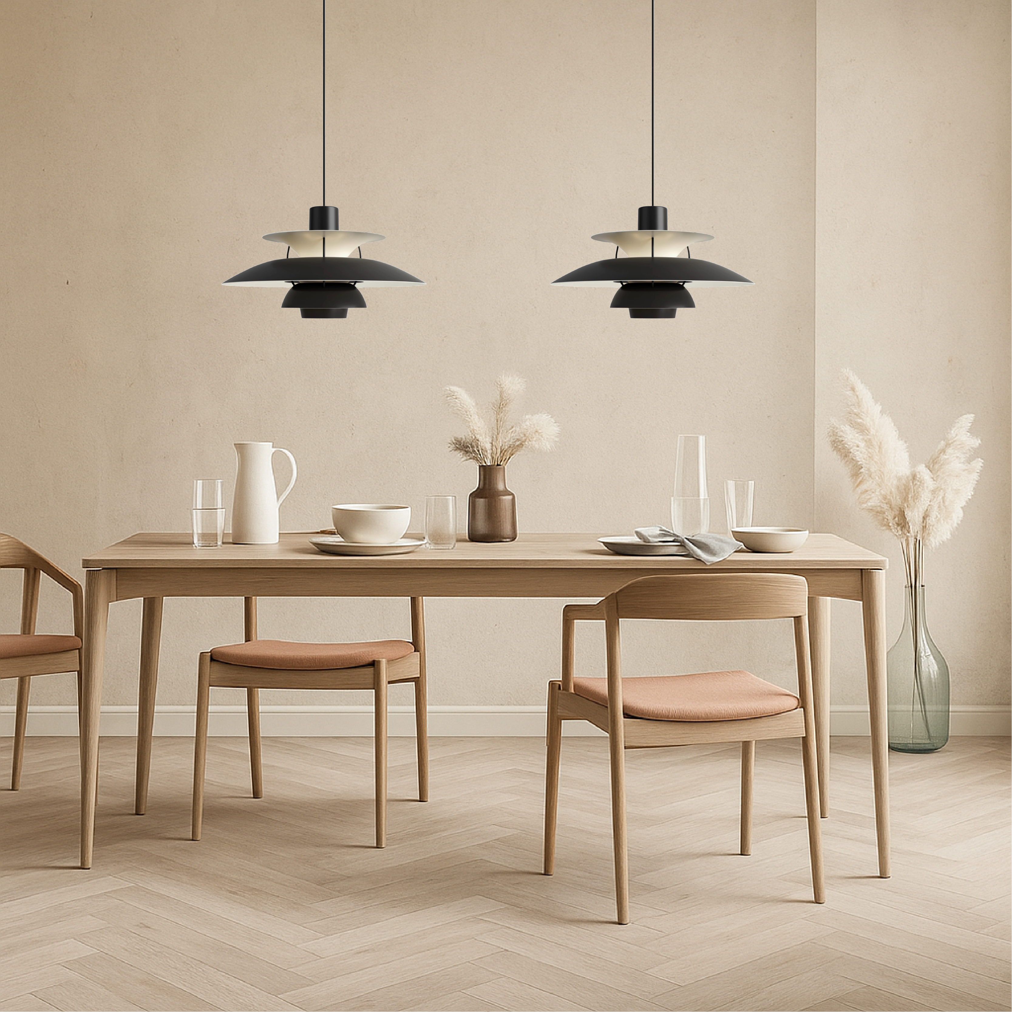 Modern Pendant Light | Kitchen Island Lighting Fixture | Minimalist Hanging Lights | Contemporary LED Pendant | Elegant Aluminum Ceiling Lamp 2