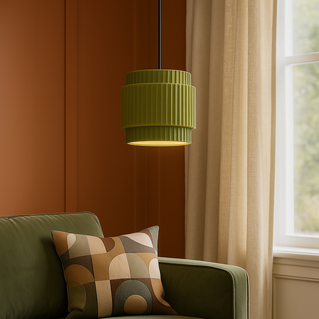 Modern Pendant Light | Kitchen Pendant Lighting | Adjustable Ceiling Light Fixture | Colorful Hanging Lights | Contemporary Ceramic Pendant for Home 2