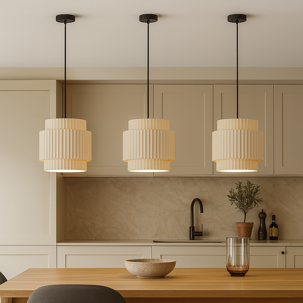 Modern Pendant Light | Kitchen Pendant Lighting | Adjustable Ceiling Light Fixture | Colorful Hanging Lights | Contemporary Ceramic Pendant for Home 4