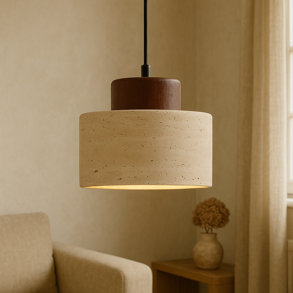 Modern Pendant Light | Kitchen Pendant Lighting | Adjustable Hanging Fixture | Elegant LED Pendant | Travertine Pendant Light for Home 4