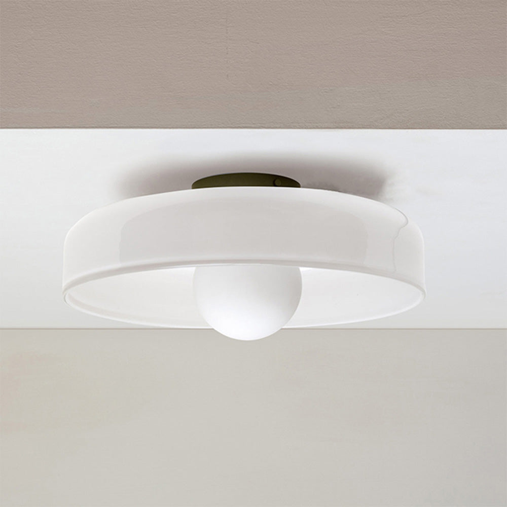 Modern Round Ceiling Light | Stylish Ceiling Light Fixture | Elegant Glass Pendant Lamp | Contemporary Kitchen Lighting | Sleek Glass Ceiling Lamp 13
