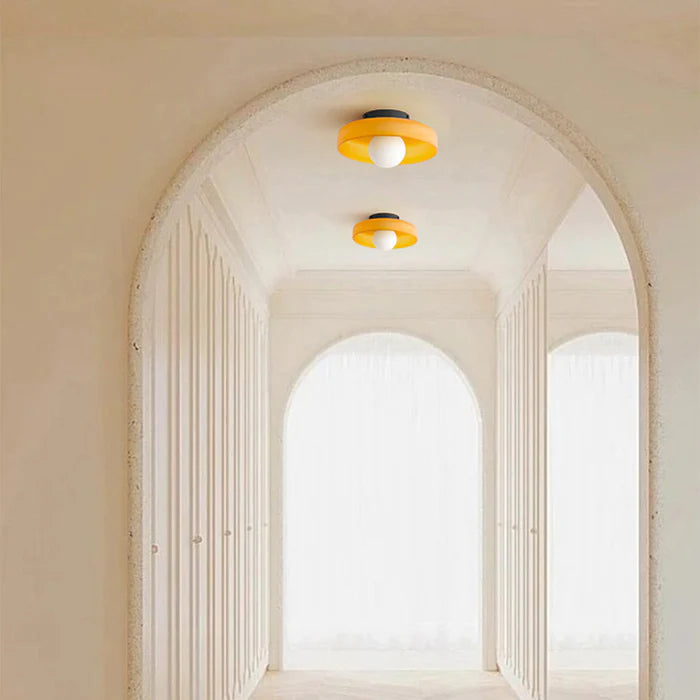 Modern Round Ceiling Light | Stylish Ceiling Light Fixture | Elegant Glass Pendant Lamp | Contemporary Kitchen Lighting | Sleek Glass Ceiling Lamp 2