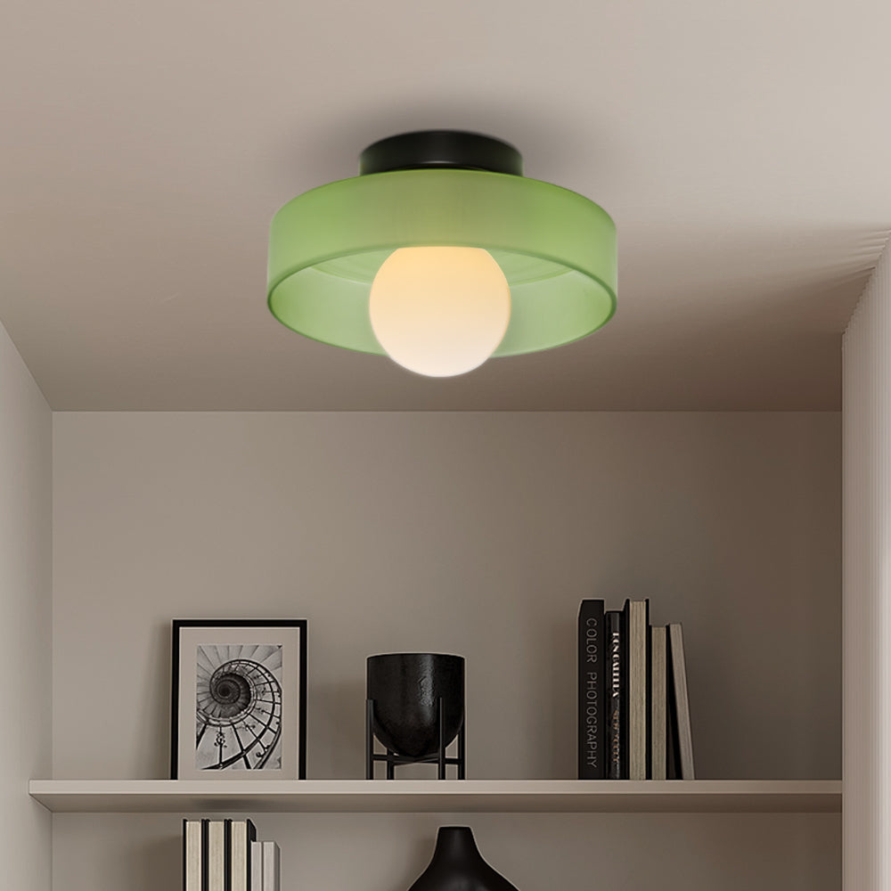 Modern Round Ceiling Light | Stylish Ceiling Light Fixture | Elegant Glass Pendant Lamp | Contemporary Kitchen Lighting | Sleek Glass Ceiling Lamp 5