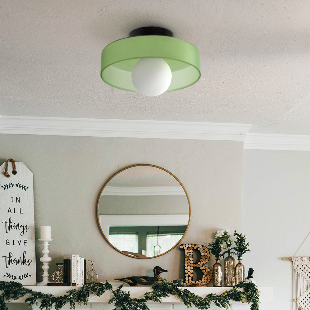 Modern Round Ceiling Light | Stylish Ceiling Light Fixture | Elegant Glass Pendant Lamp | Contemporary Kitchen Lighting | Sleek Glass Ceiling Lamp 7