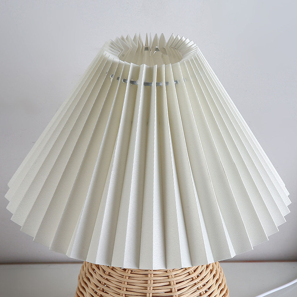 Modern Table Lamp | Bedside Table Lamps | Nordic Style Desk Lamp | Rattan Weaving Light | Cozy Bamboo Lamp for Bedroom 4