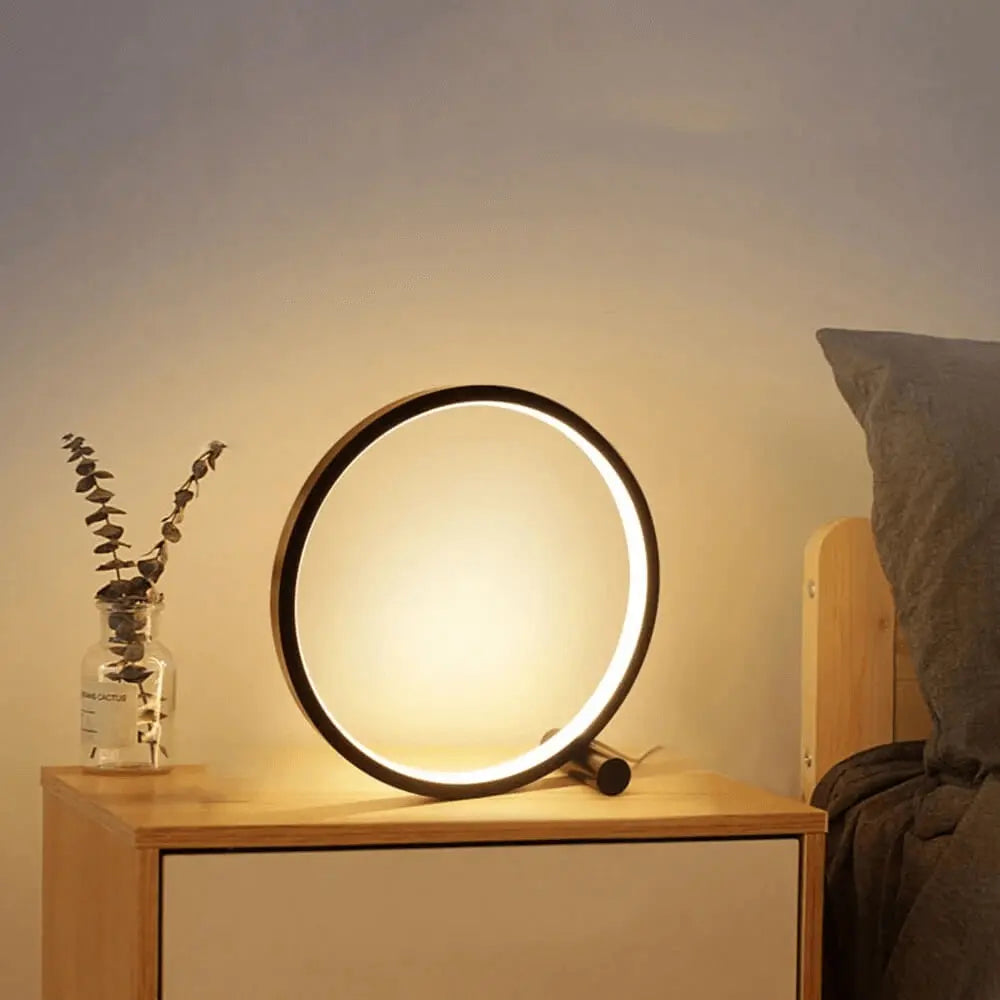 Modern Table Lamp | LED Bedside Lamps | Dimmable Desk Light | Touch Control Nightstand Lamp | Halo Glo Touch Lamp for Home 3