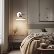 Modern Wall Lamp | Adjustable Swing Arm Wall Light | Stylish Wall Sconces | LED Reading Fixture | Lola Swing Arm Wall Lamp 5