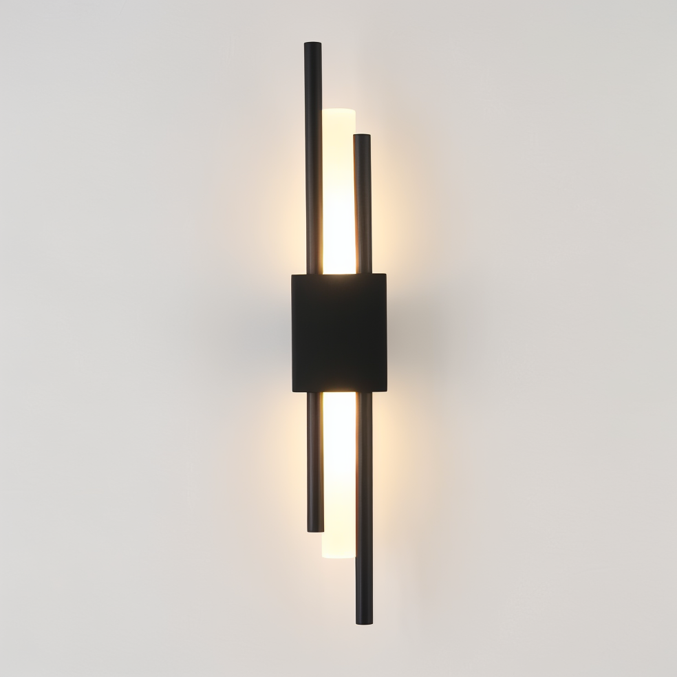Modern Wall Light Fixture | Elegant Wall Sconces | Minimalist Wall Lamp | Gold and Black Sconce | Stylish Lighting for Home Decor 10