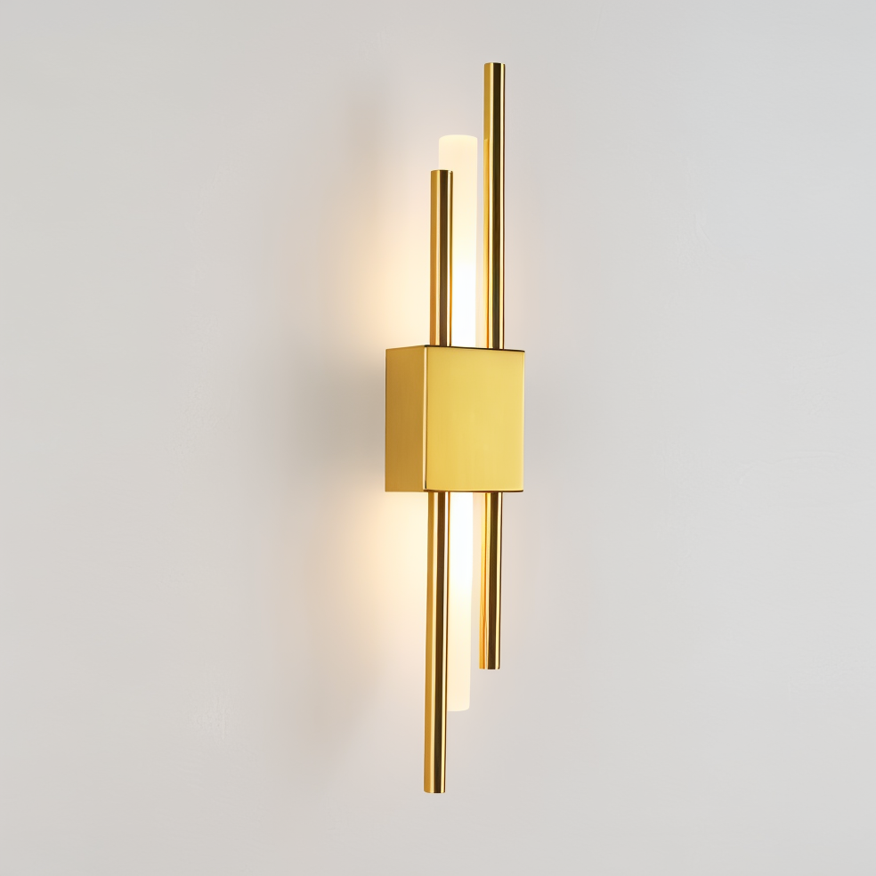 Modern Wall Light Fixture | Elegant Wall Sconces | Minimalist Wall Lamp | Gold and Black Sconce | Stylish Lighting for Home Decor 12