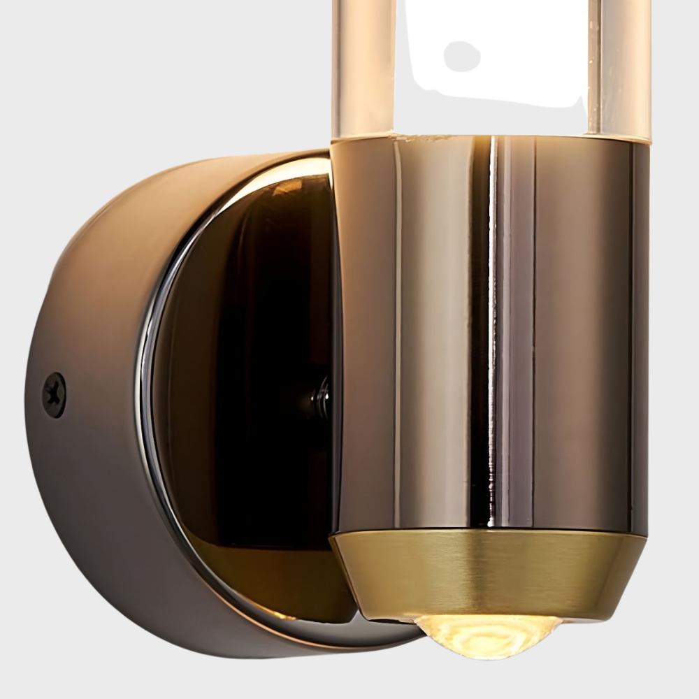 Modern Wall Sconce Lighting | Elegant Wall Lamp | Slim Wall Lights | Clear Glass Sconce Light | Stylish Cylinder Wall Fixture for Home 3