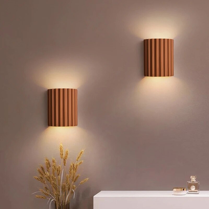 Modern Wall Sconce Lighting | Sleek Wall Lamp | Minimalist Wall Lights | Contemporary Wall Sconces | Elegant Resin Wall Sconce for Home 0