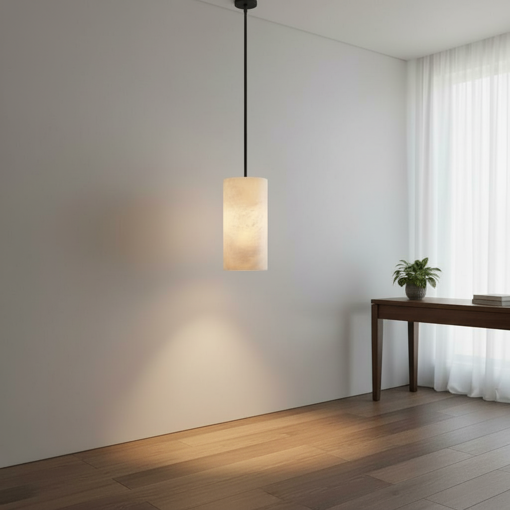 Nordic Alabaster Pendant Light | Modern Ceiling Light Fixture | Stylish Hanging Lights | Elegant Kitchen Pendant Lighting | Unique Hand Carved Lamp 1
