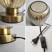 Nordic Amber Table Lamp – Modern LED Compatible Bedside Lamp for Living Room and Bedroom 6