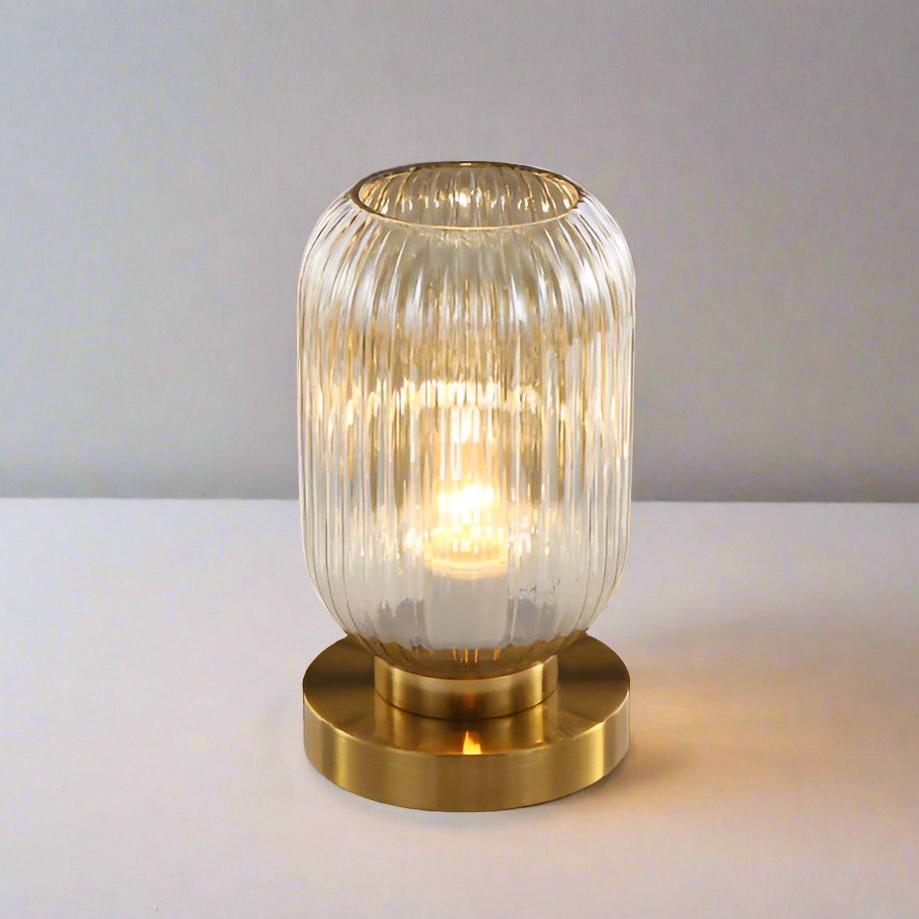 Nordic Amber Table Lamp – Modern LED Compatible Bedside Lamp for Living Room and Bedroom 7