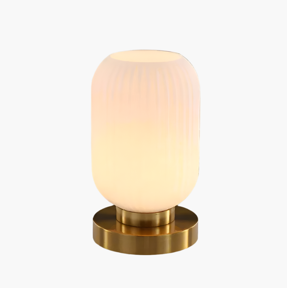Nordic Amber Table Lamp – Modern LED Compatible Bedside Lamp for Living Room and Bedroom 9