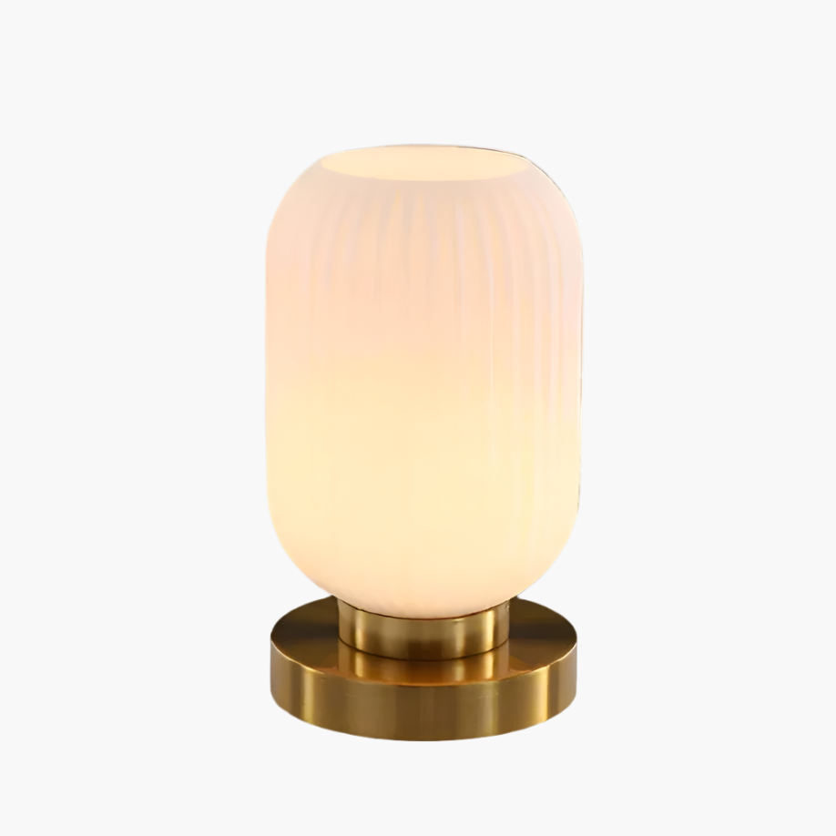Nordic Amber Table Lamp – Modern LED Compatible Bedside Lamp for Living Room and Bedroom 9