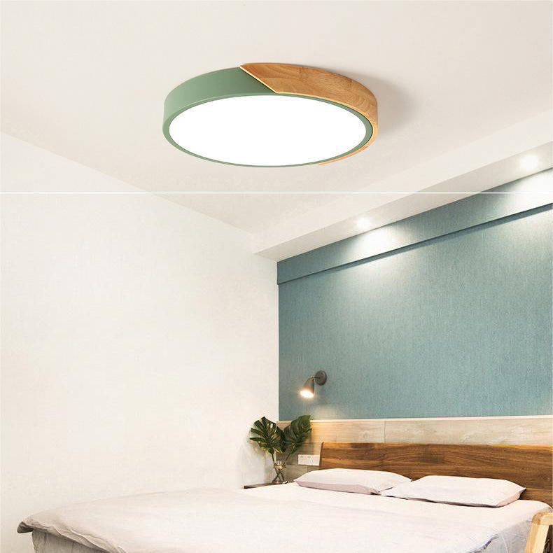 Nordic Wooden Ceiling Light | Modern LED Ceiling Lights | Cozy Ceiling Light Fixture | Minimalist Macaroon Design | Stylish Wooden Pendant Light for Home 6