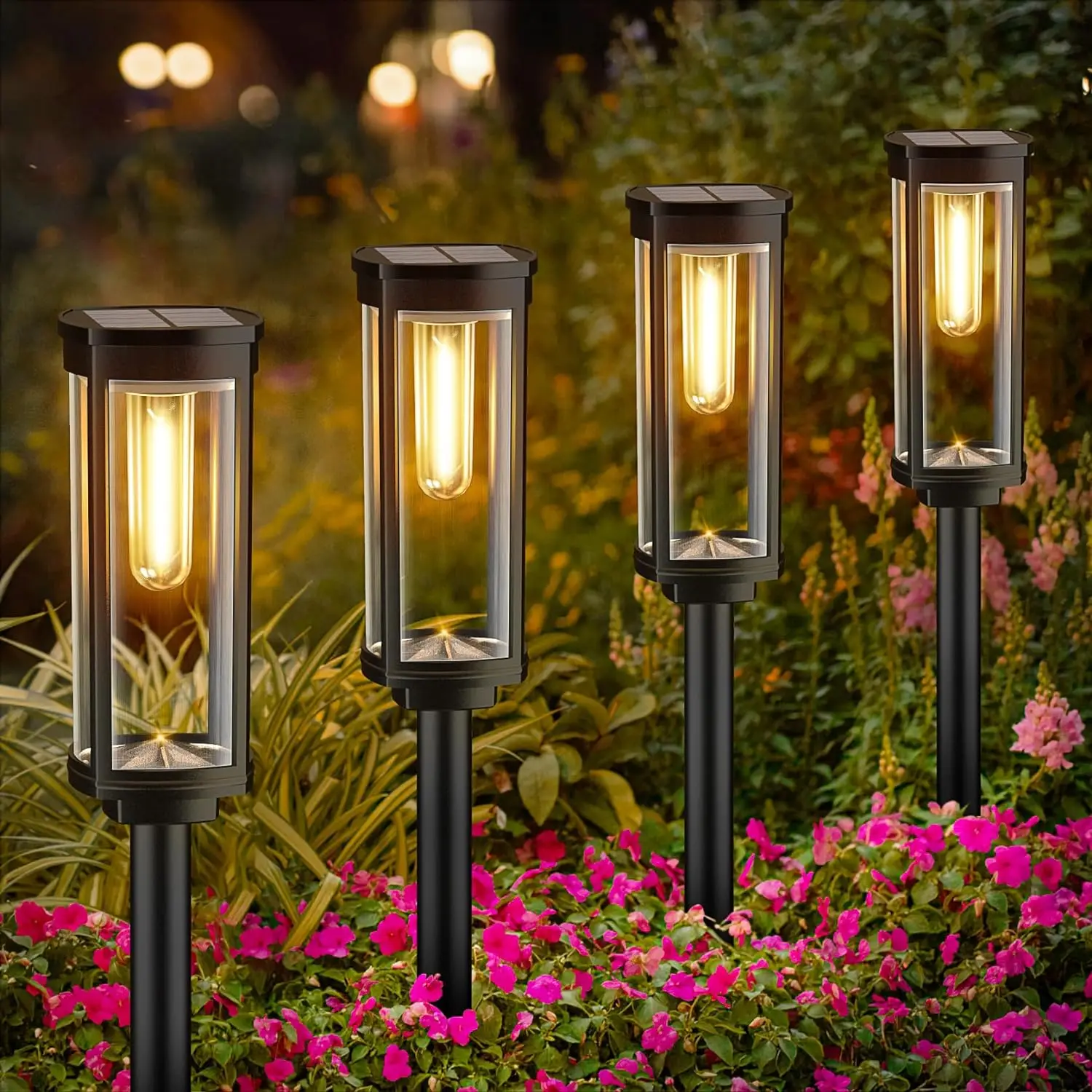Outdoor Solar Lanterns | LED Garden Lantern Lights | Eco-Friendly Outdoor Lantern | Weatherproof Solar Light | Lumivire Solar Lantern for Patio 0