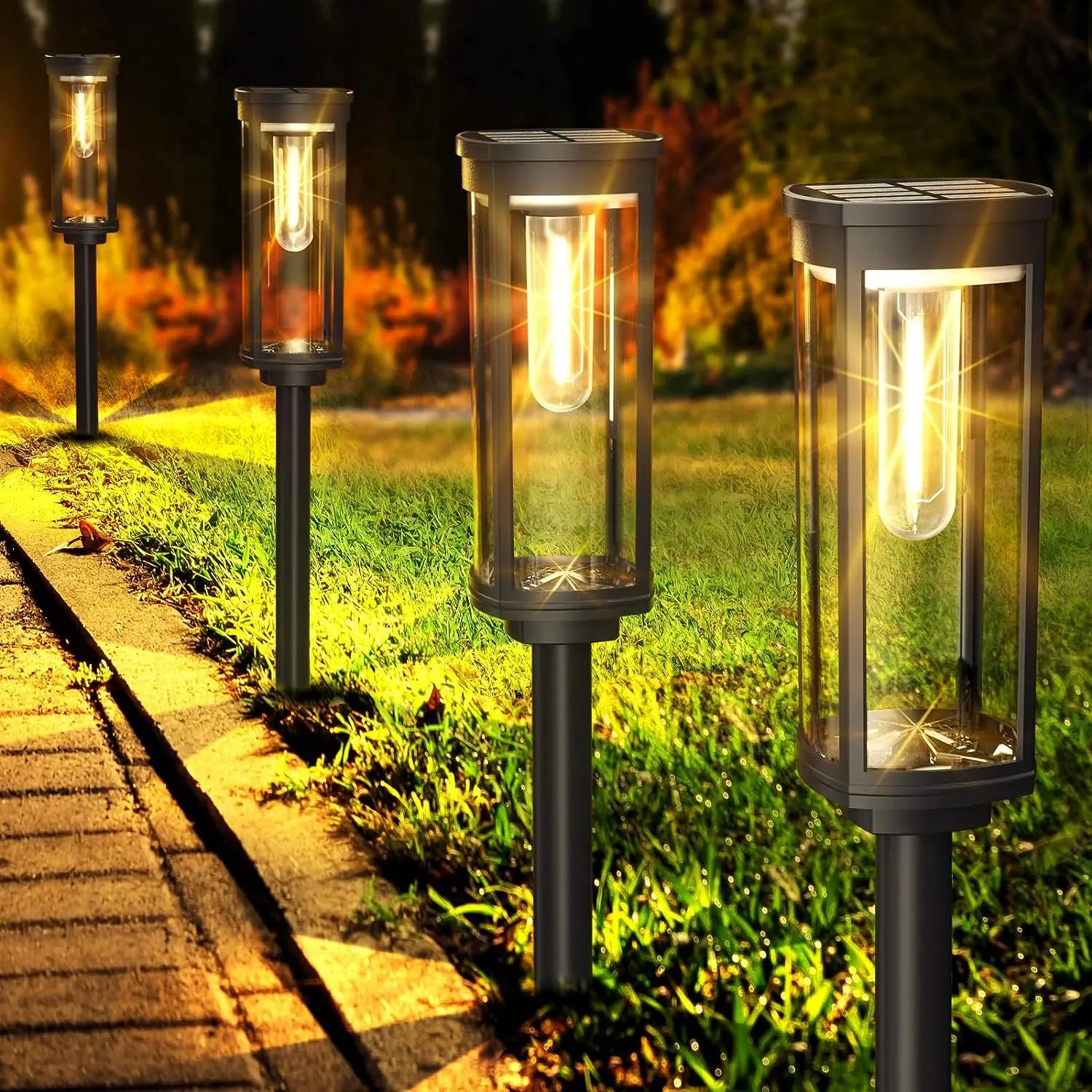 Outdoor Solar Lanterns | LED Garden Lantern Lights | Eco-Friendly Outdoor Lantern | Weatherproof Solar Light | Lumivire Solar Lantern for Patio 1