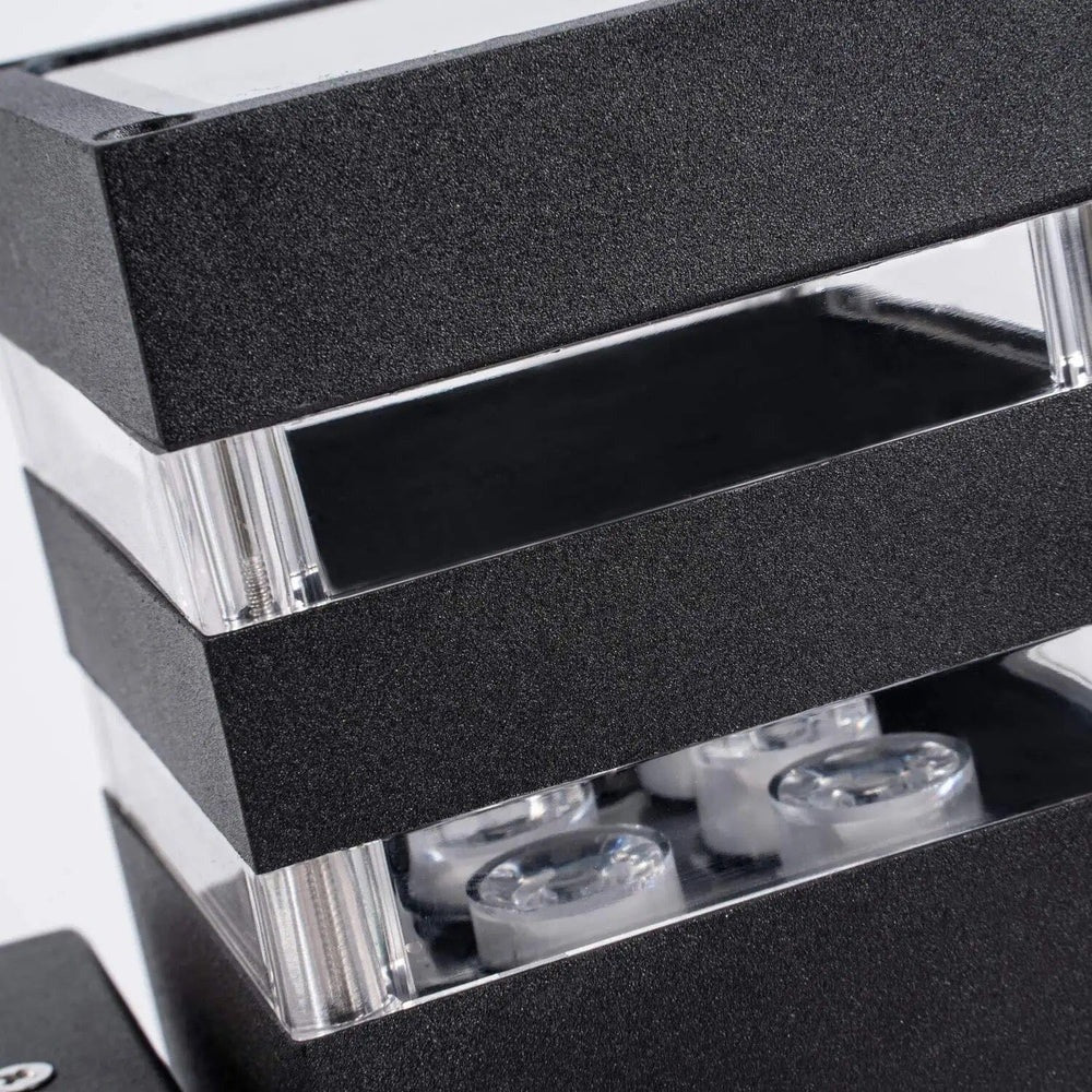 Outdoor Wall Light Sconce | Modern Exterior Wall Lights | Up and Down LED Fixture | Stylish Garden Lighting | Elegant Patio Wall Lamp 5