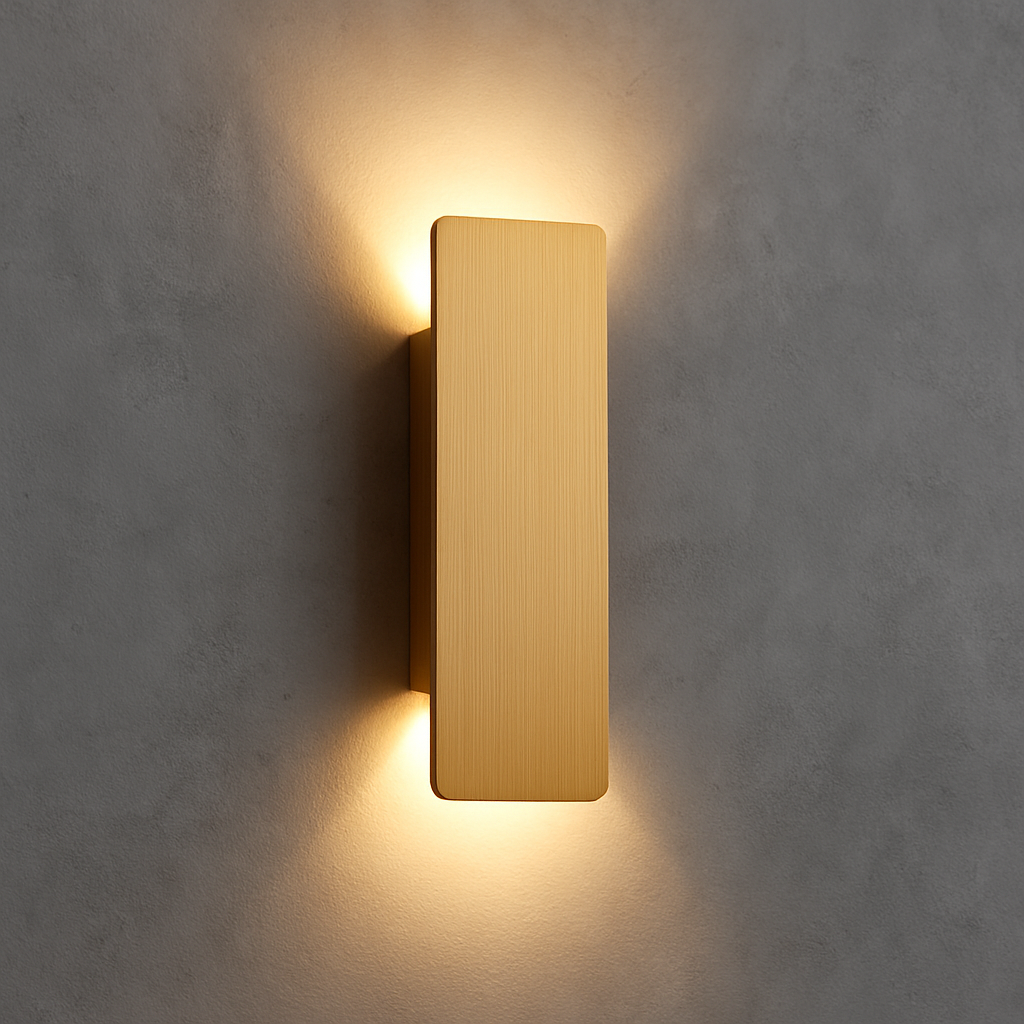 Outdoor Wall Light | Modern Outdoor Wall Lights | Weatherproof LED Wall Lantern | Exterior Wall Lights | Golden Garden Wall Light 0