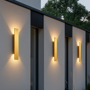 Outdoor Wall Light | Modern Outdoor Wall Lights | Weatherproof LED Wall Lantern | Exterior Wall Lights | Golden Garden Wall Light 6