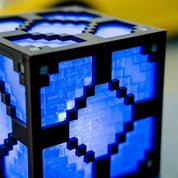 Pixelated RGB Block Lamp | Customizable LED Night Light | 3D-Printed Table Lamp | Unique Gaming Desk Light | Minecraft-Inspired Home Decor 6