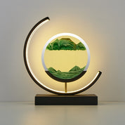 Quicksand Table Lamp with 3D Sand Art Design – Relaxing LED Bedside Lamp for Bedroom and Living Room Decor 0