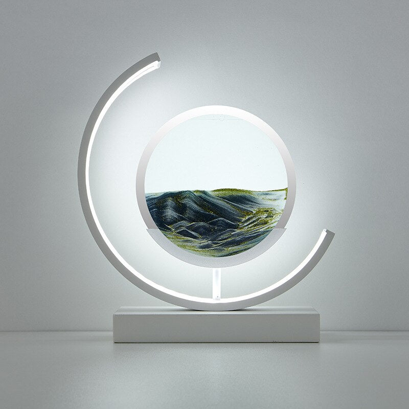 Quicksand Table Lamp with 3D Sand Art Design – Relaxing LED Bedside Lamp for Bedroom and Living Room Decor 12