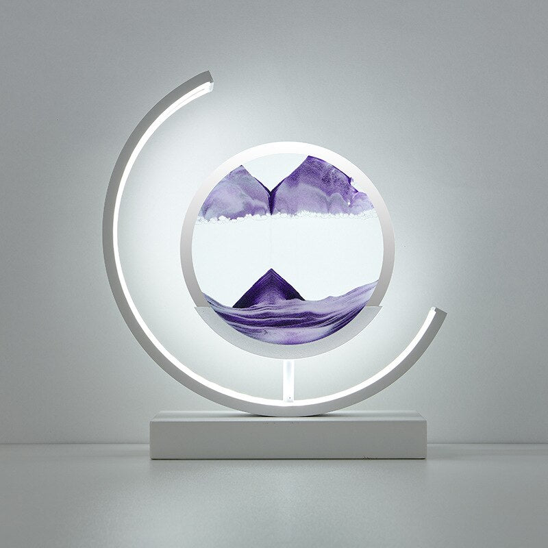 Quicksand Table Lamp with 3D Sand Art Design – Relaxing LED Bedside Lamp for Bedroom and Living Room Decor 13