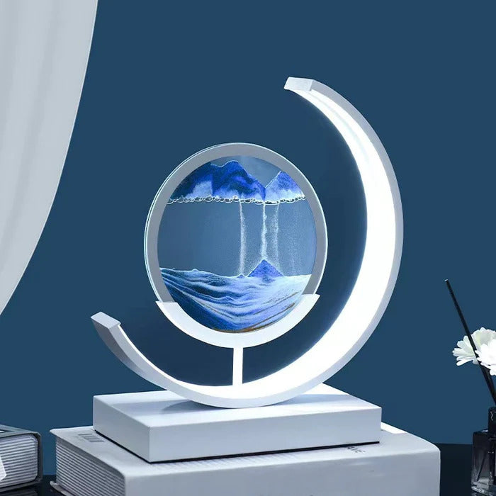 Quicksand Table Lamp with 3D Sand Art Design – Relaxing LED Bedside Lamp for Bedroom and Living Room Decor 2