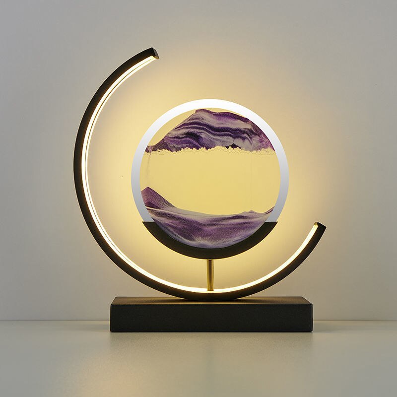 Quicksand Table Lamp with 3D Sand Art Design – Relaxing LED Bedside Lamp for Bedroom and Living Room Decor 7