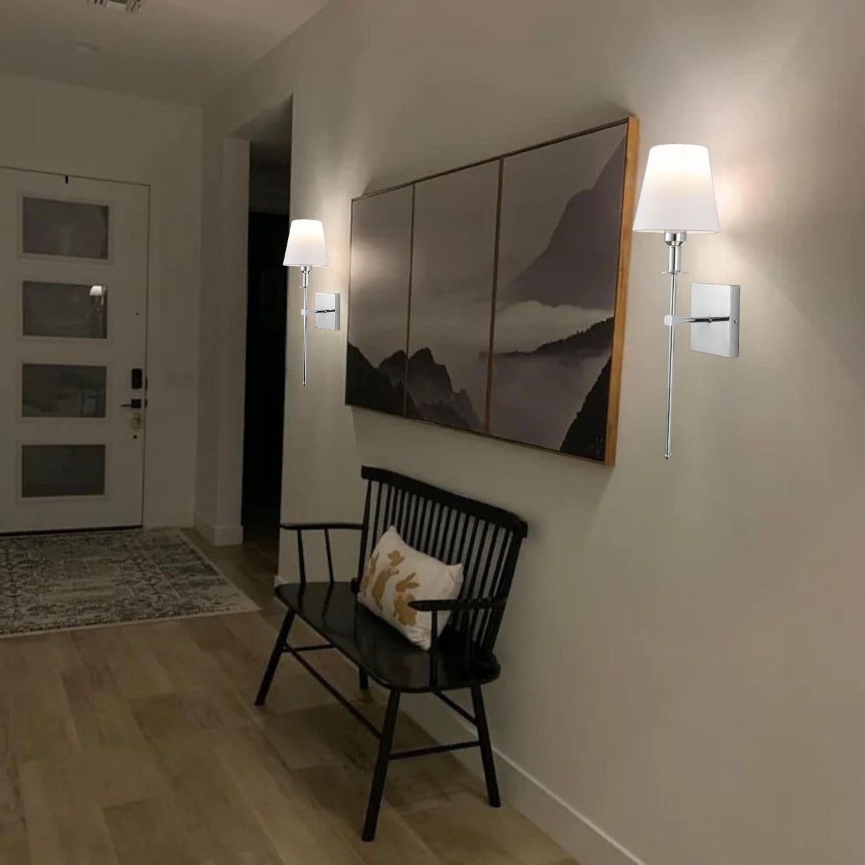 Rechargeable Wireless Wall Lamp Set | Remote Control Wall Lights | Elegant Indoor Outdoor Sconces | Battery Operated Wall Sconces | Modern Wall Fixtures 9