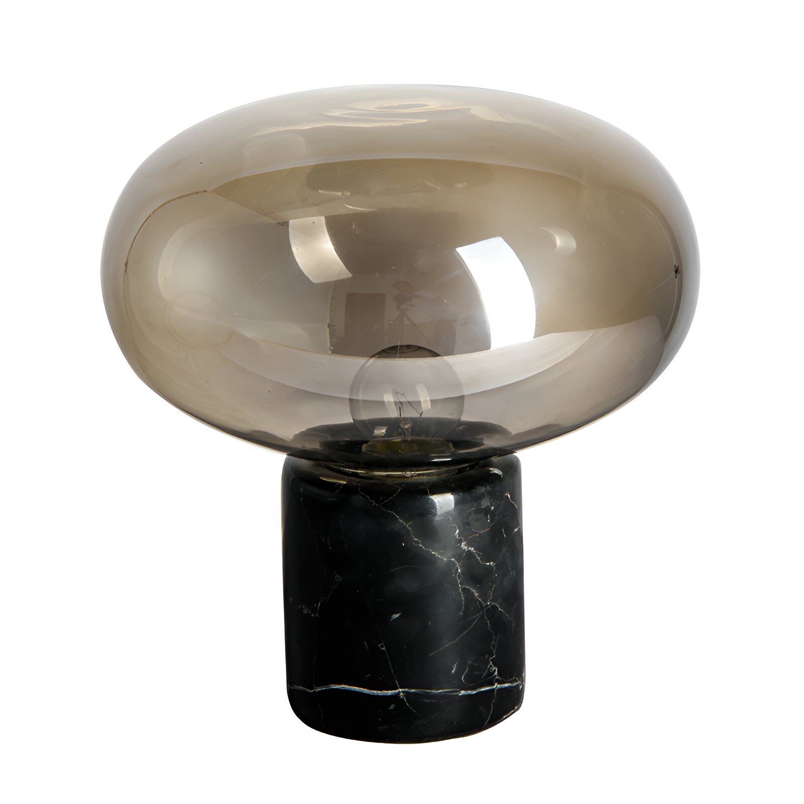 Retro Glass Table Lamp | Stylish Bedside Lamps | Elegant Desk Lamp | Modern Table Lamps for Living Room | Marble Base Lighting Fixture 0