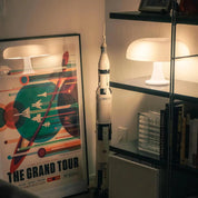 Retro Mushroom Table Lamp | Unique Bedside Lamp | Modern Acrylic Desk Light | Cozy Table Lamps for Living Room | Oyster Mushroom Burst Lamp 8