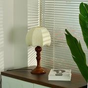 Retro Table Lamp | Antique Bedside Lamps | Mid-Century Modern Desk Lamp | Adjustable Table Lamps for Living Room | Eco-Friendly Bamboo Base Light 5