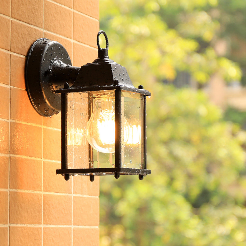 Retro Vintage Outdoor Wall Lights – IP44 Weather Resistant Aluminum Garden Lanterns for Patios and Entryways 1