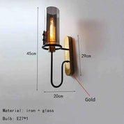 Retro Wall Light | Vintage Wall Sconces | Industrial Wall Lamp | Decorative Wall Fixture | Trend Nexorath Retro Wall Light for Home 2