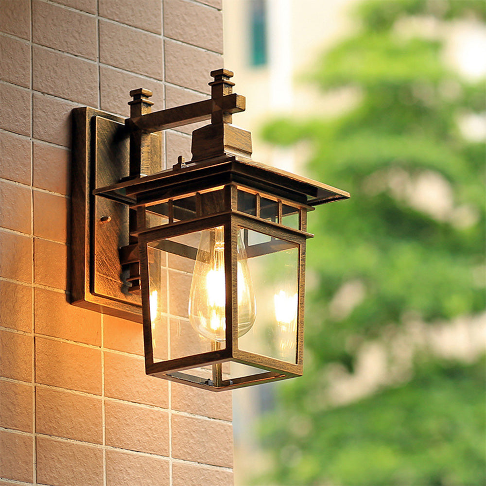 Rustic Vintage Aluminum Outdoor Wall Lights – Weather-Resistant Exterior Lantern for Garden and Patio Lighting 10