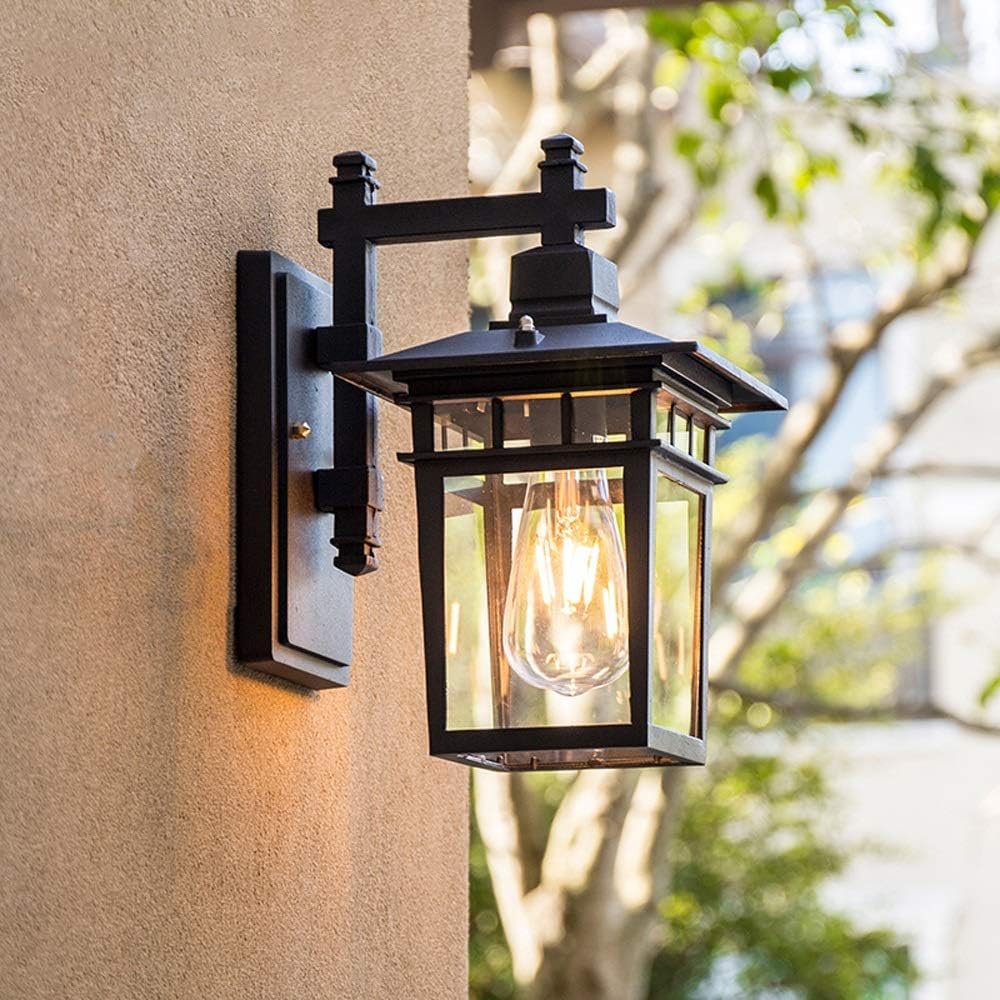 Rustic Vintage Aluminum Outdoor Wall Lights – Weather-Resistant Exterior Lantern for Garden and Patio Lighting 6