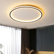 Scandinavian Ceiling Light | Modern Flush Mount Ceiling Light | LED Ceiling Lights for Living Room | Minimalist Round Fixture | AuroraGlobe LED Light 0